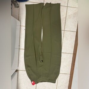 SPANX Midnight Olive Crepe Trousers
